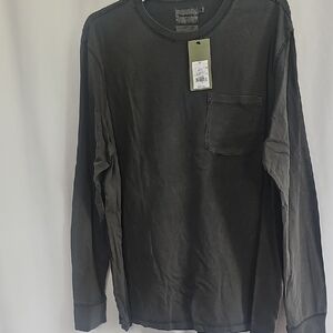 Goodfellow & Co Gray Long Sleeve Tees Cotton Comfort